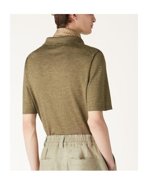 Loro Piana Green Short-Sleeved T-Shirt for men