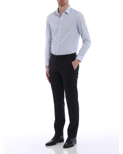 Emporio Armani Blue Logo Details Casual Pants for men