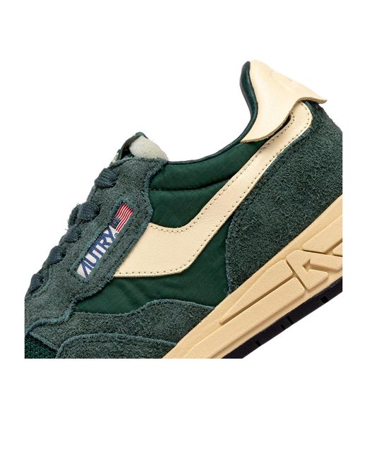 Autry Green Reelwind Lace-Up Sneakers for men