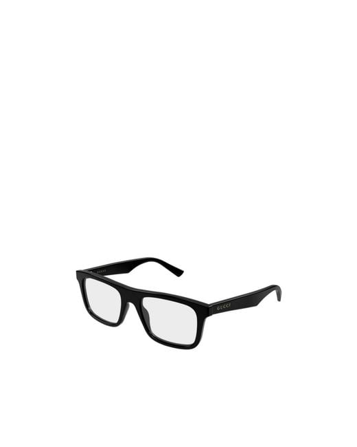 Gucci White Eyewear	Square Frame Glasses for men