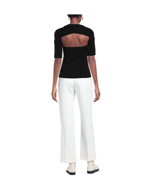Chloé Black Crewneck Knit Top