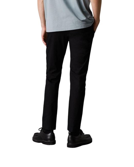 Calvin Klein Black Tapered Chino Trousers for men