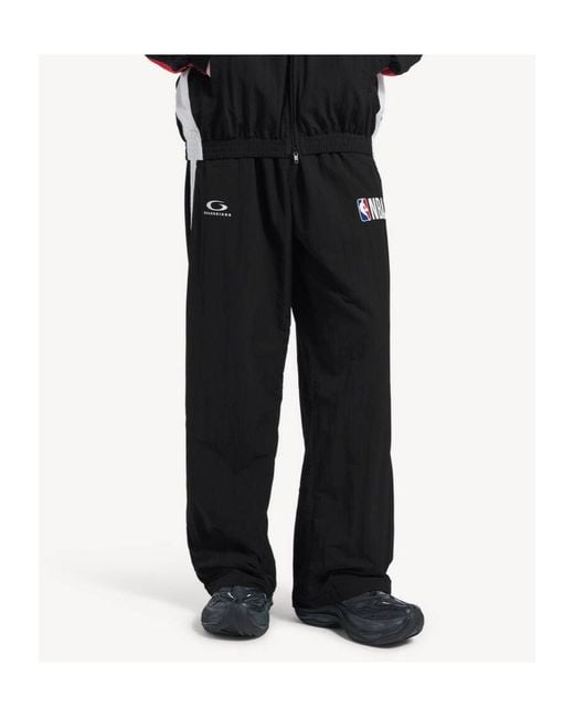 Balenciaga Black Nba Collaboration Track Pants for men