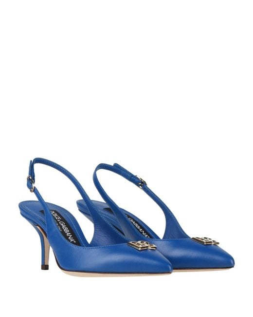 Dolce & Gabbana Blue Pointed-Toe Stiletto Heels