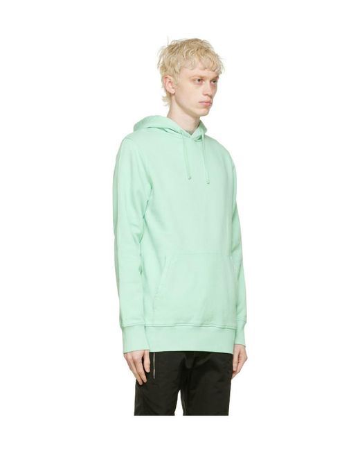 1017 ALYX 9SM Green Cotton Drawstring Hoodie for men