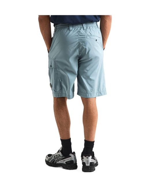 C P Company Blue Cargo Shorts for men