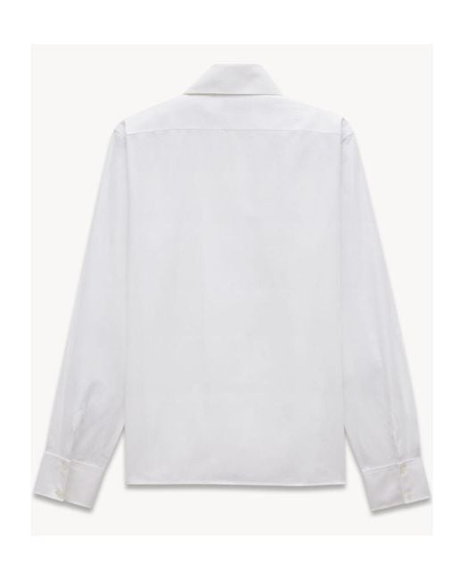 Saint Laurent White Cotton Shirt for men