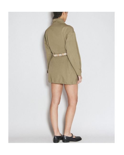 Prada Natural Half-Zipped Drawstring Jacket