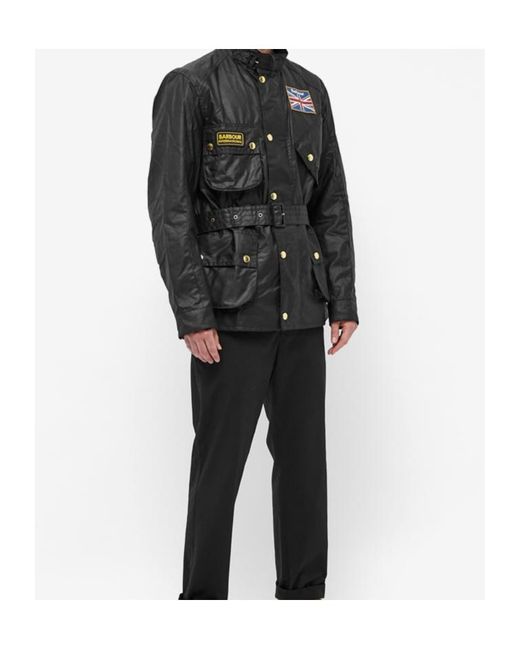 Barbour Black Long-Sleeved Casual Jacket for men