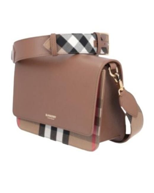 Burberry Brown Check Crossbody Bag