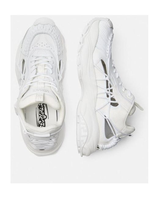 Versace White Mercury M-Vs-01 Lace-Up Sneakers for men
