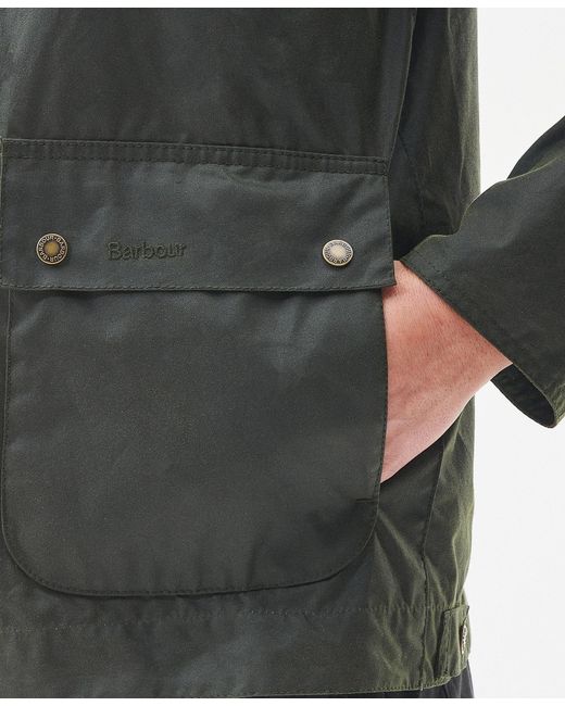 Barbour Blue Bedale Corduroy-Collar Short Jacket for men