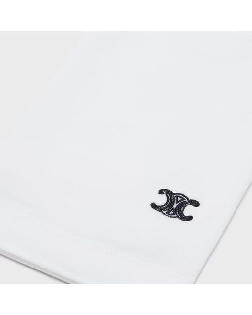 Céline White High Neck Top