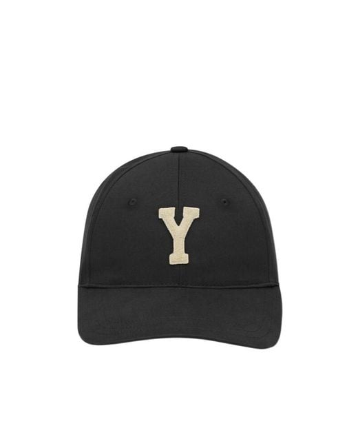 Saint Laurent Black Y Varsity Baseball Cap