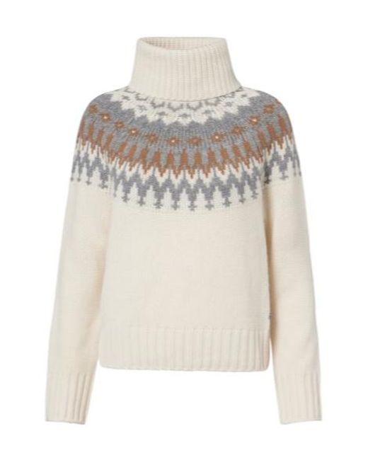 Bogner White Turtleneck Sweater