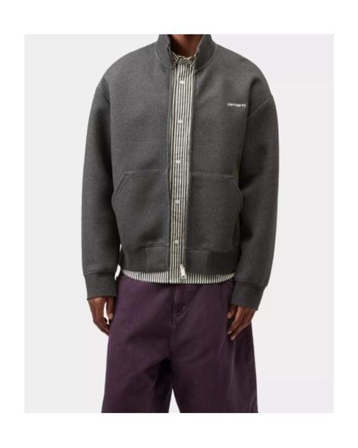 Carhartt Gray Alda Zip Sweat Jacket for men