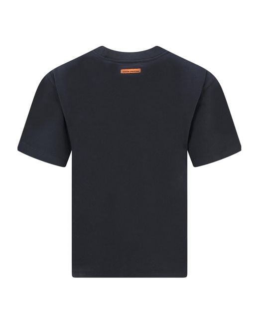 Heron Preston Blue Logo-Print Short-Sleeved T-Shirt