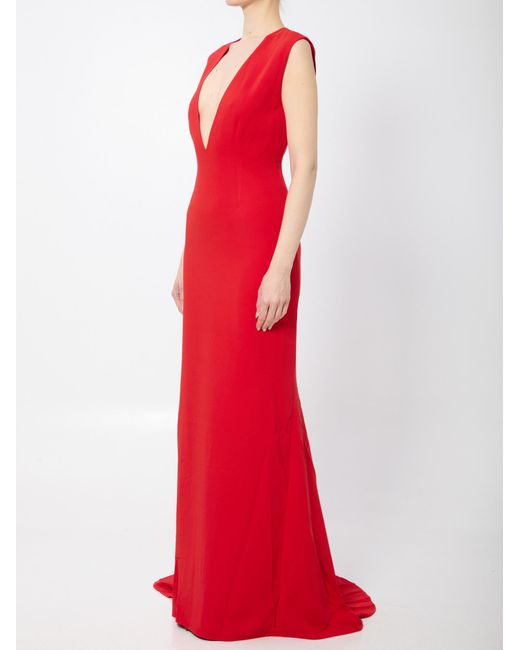 Solace London Red Althea Maxi Dress