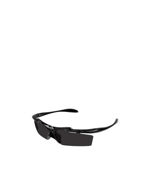 Balenciaga White Eyewear Rectangular Frame Sunglasses