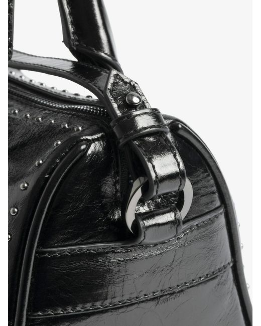 Zadig & Voltaire Black Sunny Xs Vibe Studed Top Handle Tote Bag