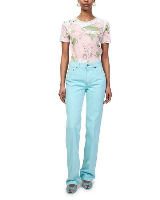 Chloé Blue Straight-Cut Jeans