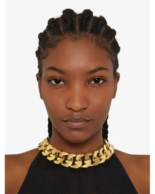 Givenchy Metallic G Chain Necklace