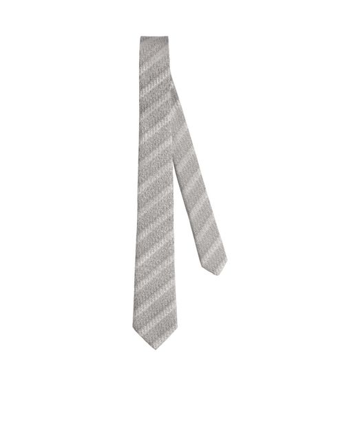 Dior White Oblique Trio Tie for men