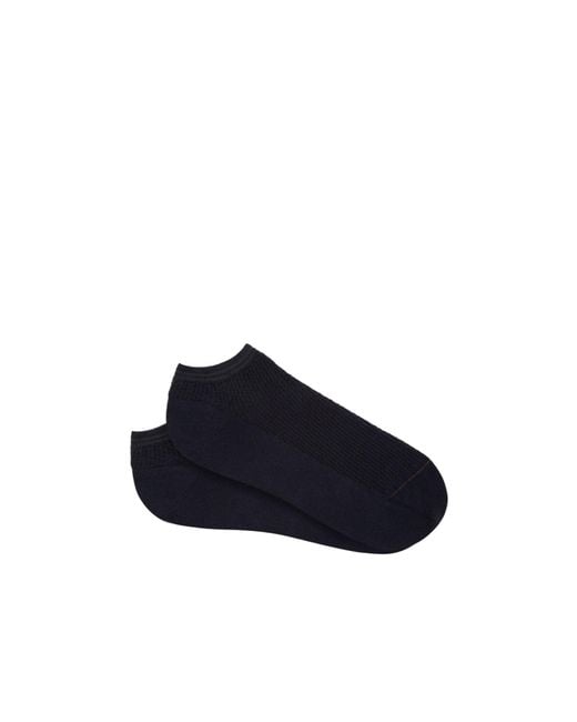 Zegna Blue Cotton Blend Socks for men
