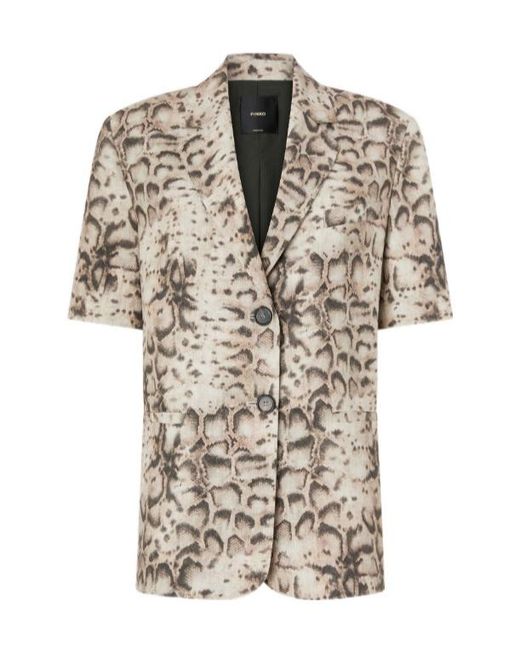 Pinko Multicolor Brindisi Short-Sleeve Blazer