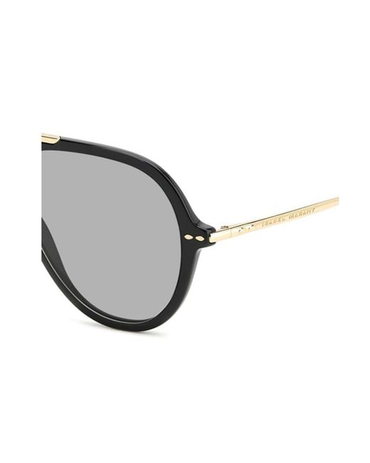 Isabel Marant Multicolor Aviator Metal-Trim Sunglasses
