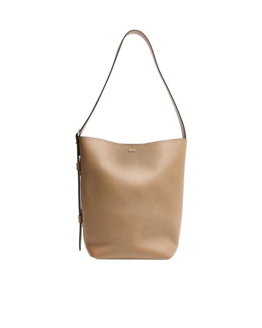 Max Mara White Logo Tote Bag