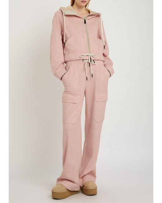 Moncler Pink Drawstring Waist Sweatpants