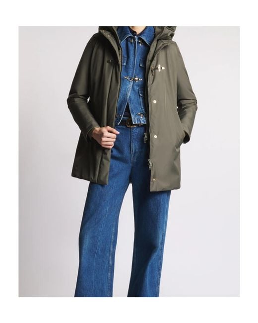 Fay Gray Technical Gabardine Toggle Coat