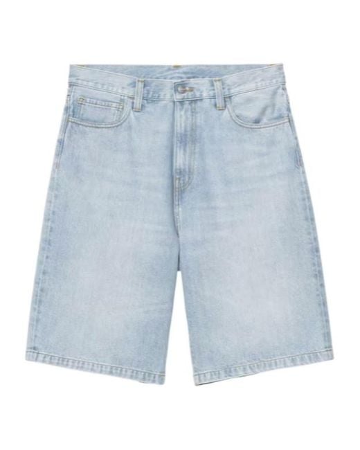 Carhartt Blue Landon Robertson Denim Shorts for men