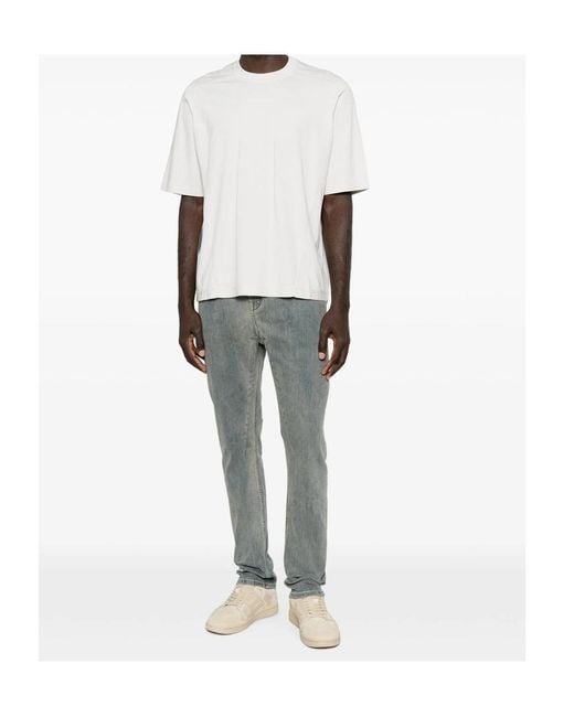 Rick Owens Black Detroit Faded-Effect Five-Pocket Jeans for men