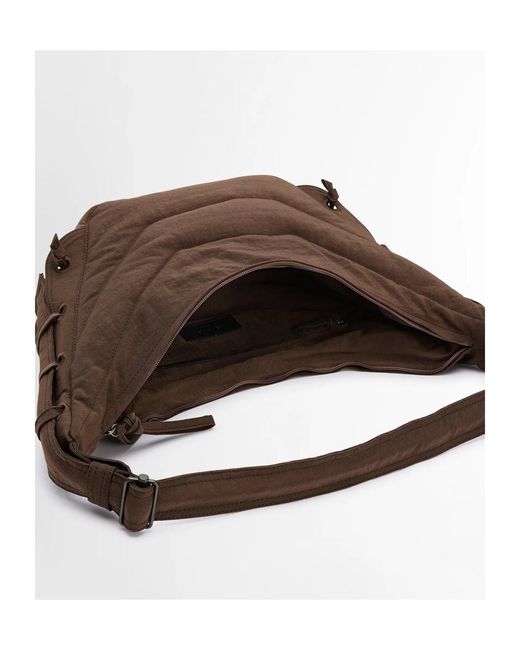 Lemaire Brown Small Soft Game Shoulder Bag for men