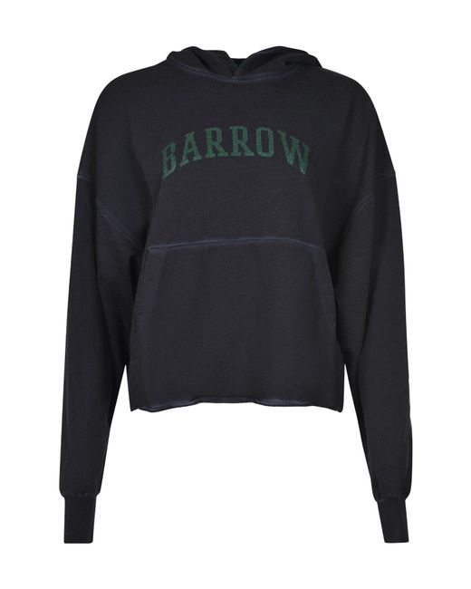 Barrow Black Logo Lettering Hoodie