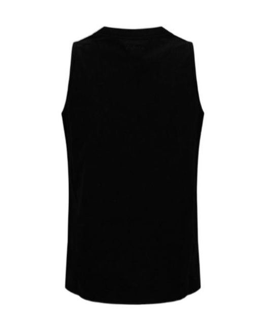 Herno Black Laminar Sleeveless Crew-Neck Top