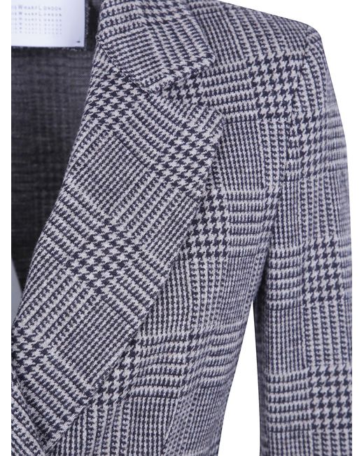 Harris Wharf London Blue Wool-Blend Blazer