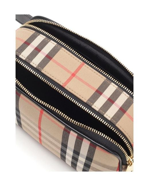Burberry Brown Vintage Check Belt Bag