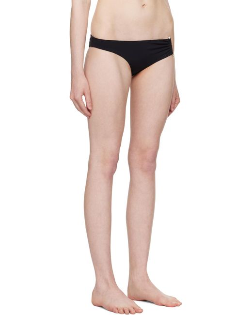 Christopher Esber Black Ruched Crescent Side Briefs