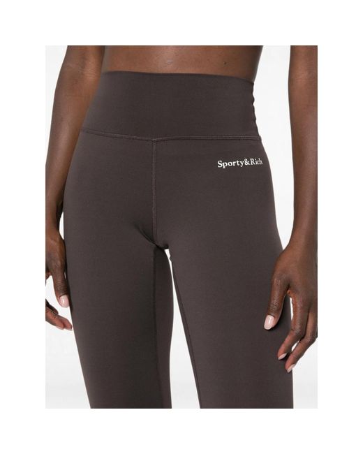 Sporty & Rich Gray Yoga Retreat High-Rise Leggings