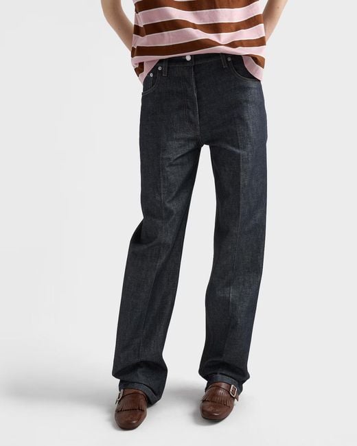 Prada Blue Five-Pocket Denim Jeans