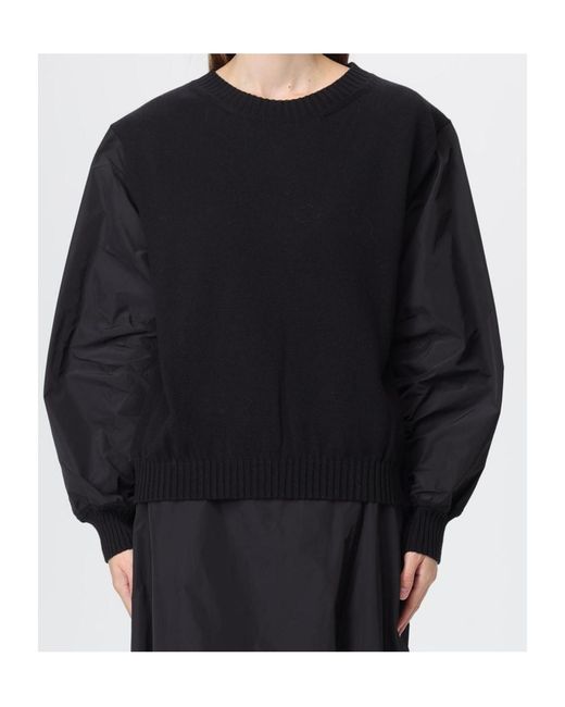 Max Mara Black Long-Sleeved Knitted Shirt
