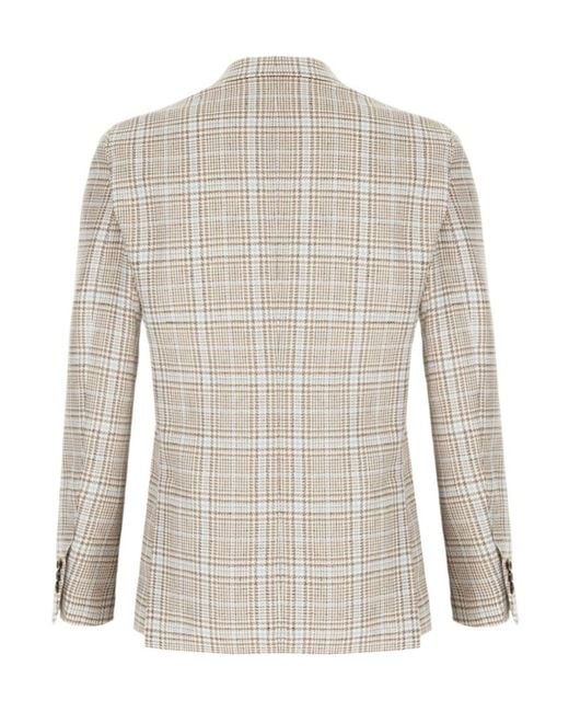 Lardini Multicolor Checked-Pattern Blazer for men
