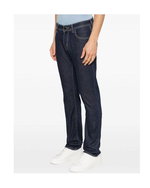Jacob Cohen Blue Belt Loop Jeans for men