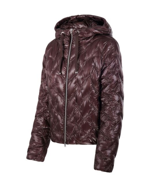 Herno Purple Zip-Up Hooded Jacket