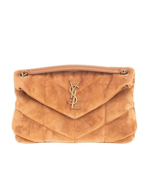 Saint Laurent Natural Monogram Envelope Shoulder Bag