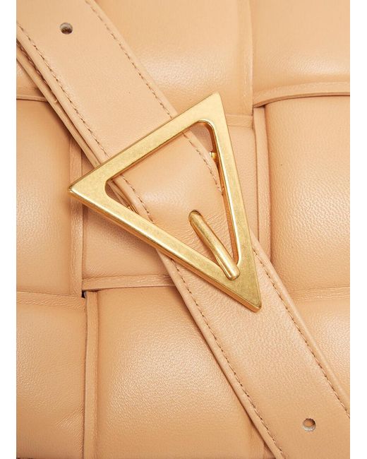 Bottega Veneta Natural Padded Cassette Strapped Shoulder Bag