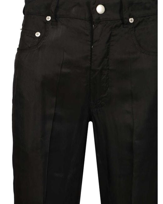 Rick Owens Black Geth Twill Jeans